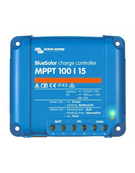 Controllore Victron BlueSolar MPPT 100/15