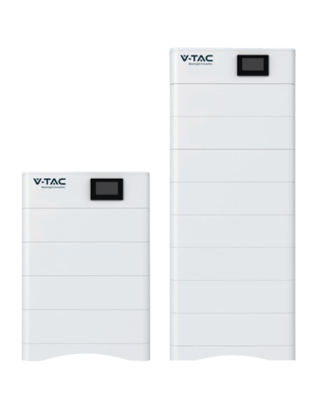 Sistema di Batterie Impilabile V-TAC LiFePO4 20,48 kWh (5,12 x 4)