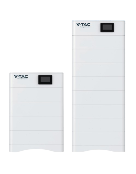 Sistema de Bateria Empilhável V-TAC LiFePO4 20,48 kWh (5,12 x 4)