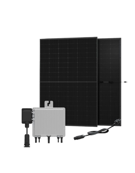 Austta 860WP Balcony Solar Kit with Microinverter Deye M80G4 and Fixation for Square Balcony