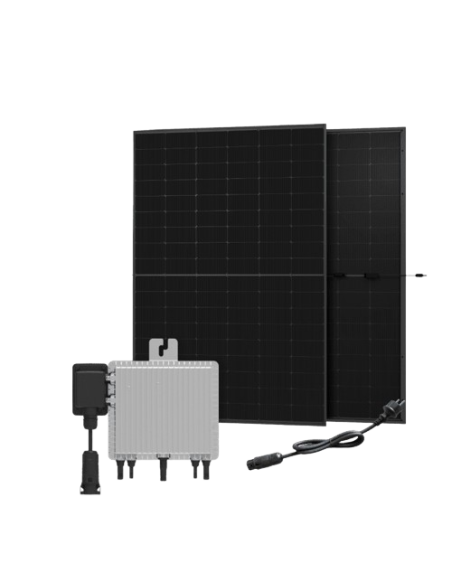 Austa 860Wp Kit solare balcone con microinverter Deye M80G4 e fissazione per balcone quadrato