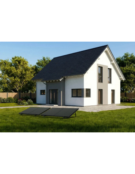 Kit solare balcone Osda 900WP con BK215 PLUS Batteria e fissaggio per la ringhiera quadrata