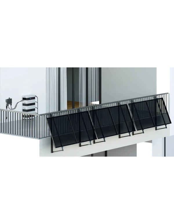 Austa 860Wp Kit solare balcone con microinverter Deye M80G4 e fissazione per balcone quadrato