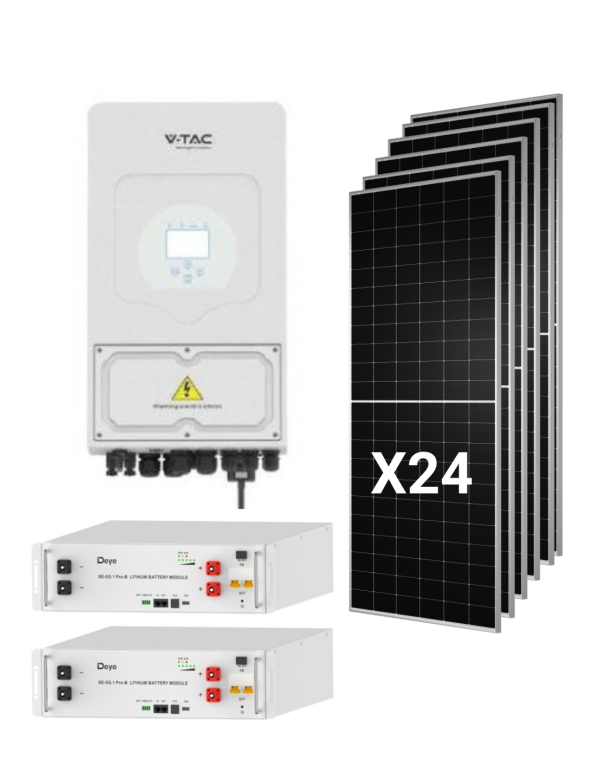 Hybrid Solar Kit Deye 12kw Single-phase with 24...