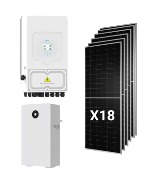 Kit solare ibrido Deye 10kw Monofase Con 18 pannelli...