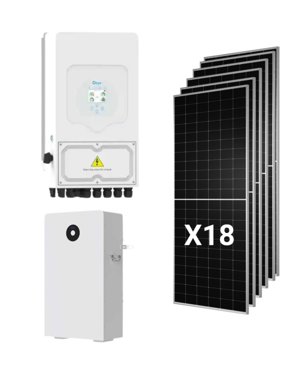 Kit Solar Híbrido Deye 10kw Monofásico com 18...